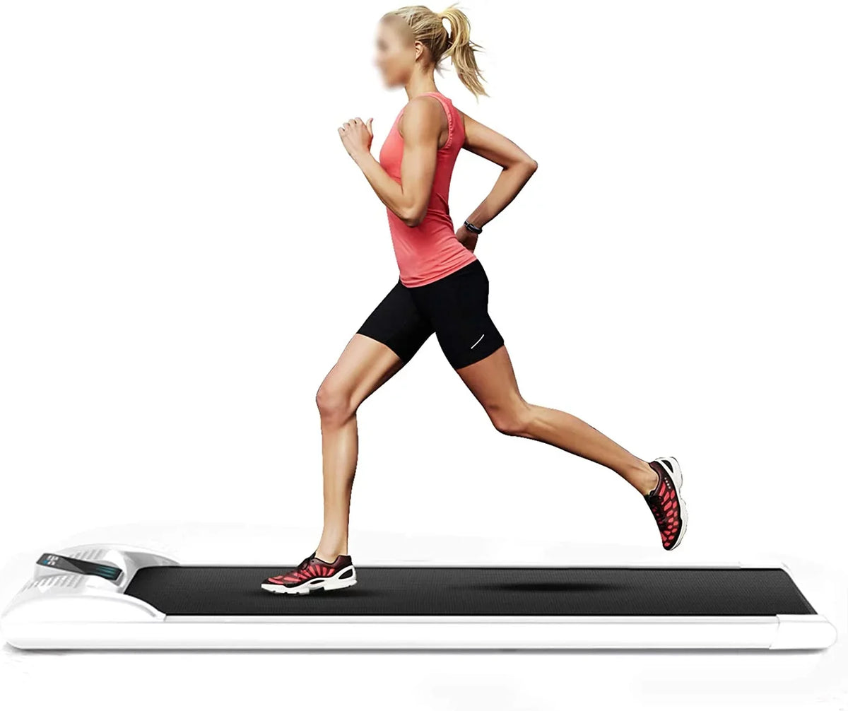 Loyalheartdy Portable LED Electric Treadmill 0.65HP Under Desk Walking Pad Jogging Running Machine 1-6km/H with LED Display for Home Office