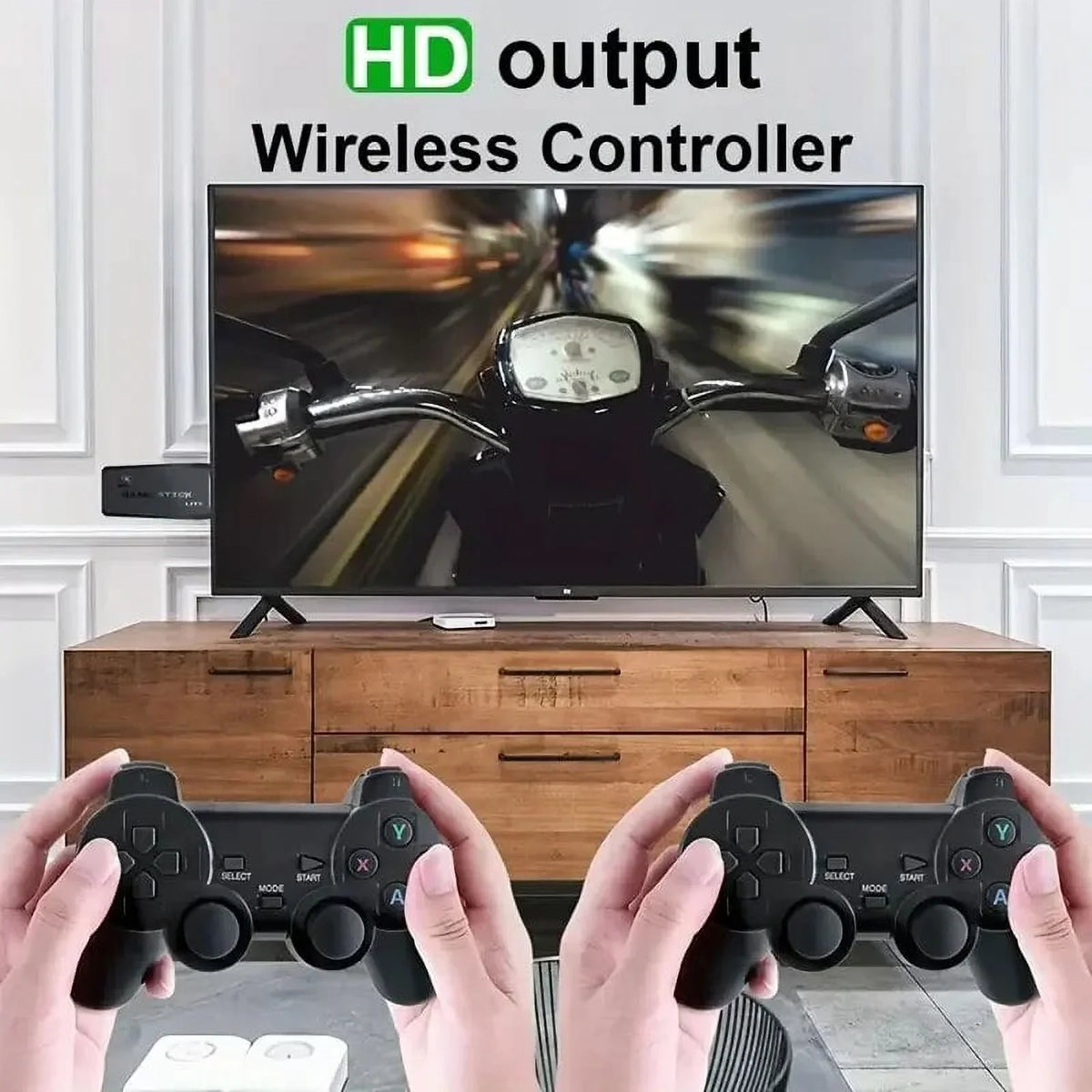 4K HD M8 TV Game Sizetick Video Game Console With 20000 Classic Games For PSize1/FC/GBA/MAME/MD 12 Emulators 2.4G Wireless Controller