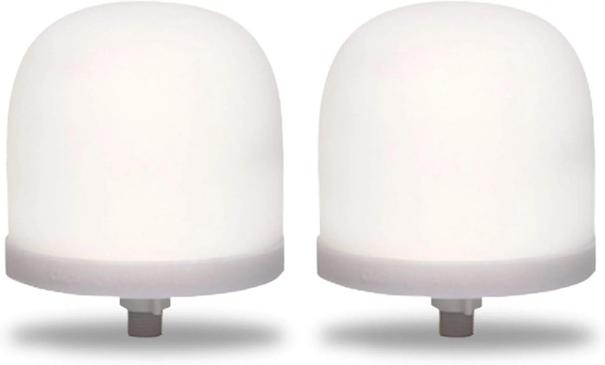 Counter Top Water Sizeystem Replacement Ceramic Dome Replacement Water Filter 0.5 To 1 Micron (Pack Of 2)
