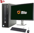 Pre-Owned HP 600 G2 Desktop Computer Intel Pentium G4400 3.3GHz CPU 8GB Ram, 1TB HDD, New 22" LCD, Keyboard & Mouse, WiFi, DVD, Win10 Pro PC (Refurbished)