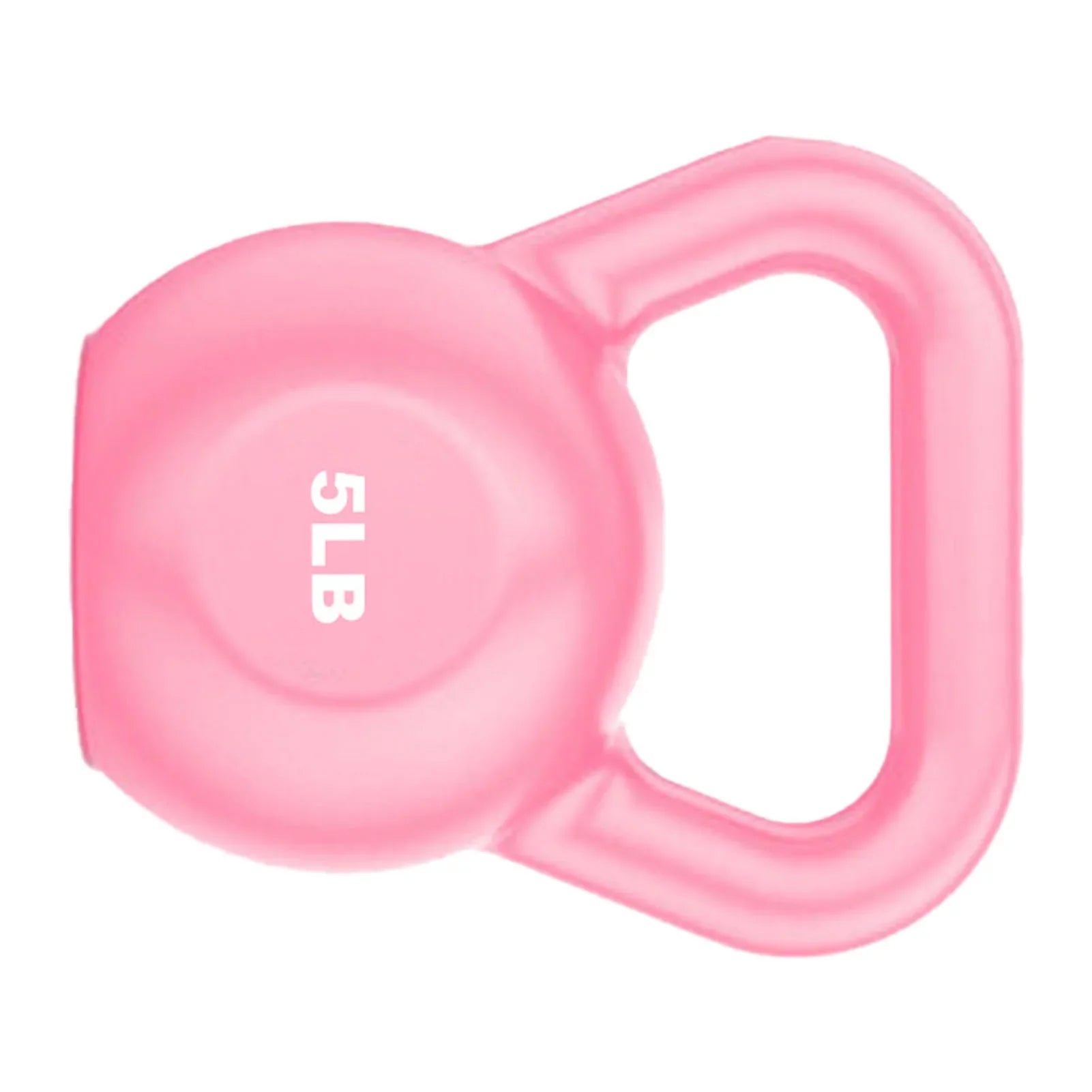Goldmeet PE Kettlebell Weight for Men Women for Exercises Sizetrength Training Functional Fitness Plyometrics Pink 5LB