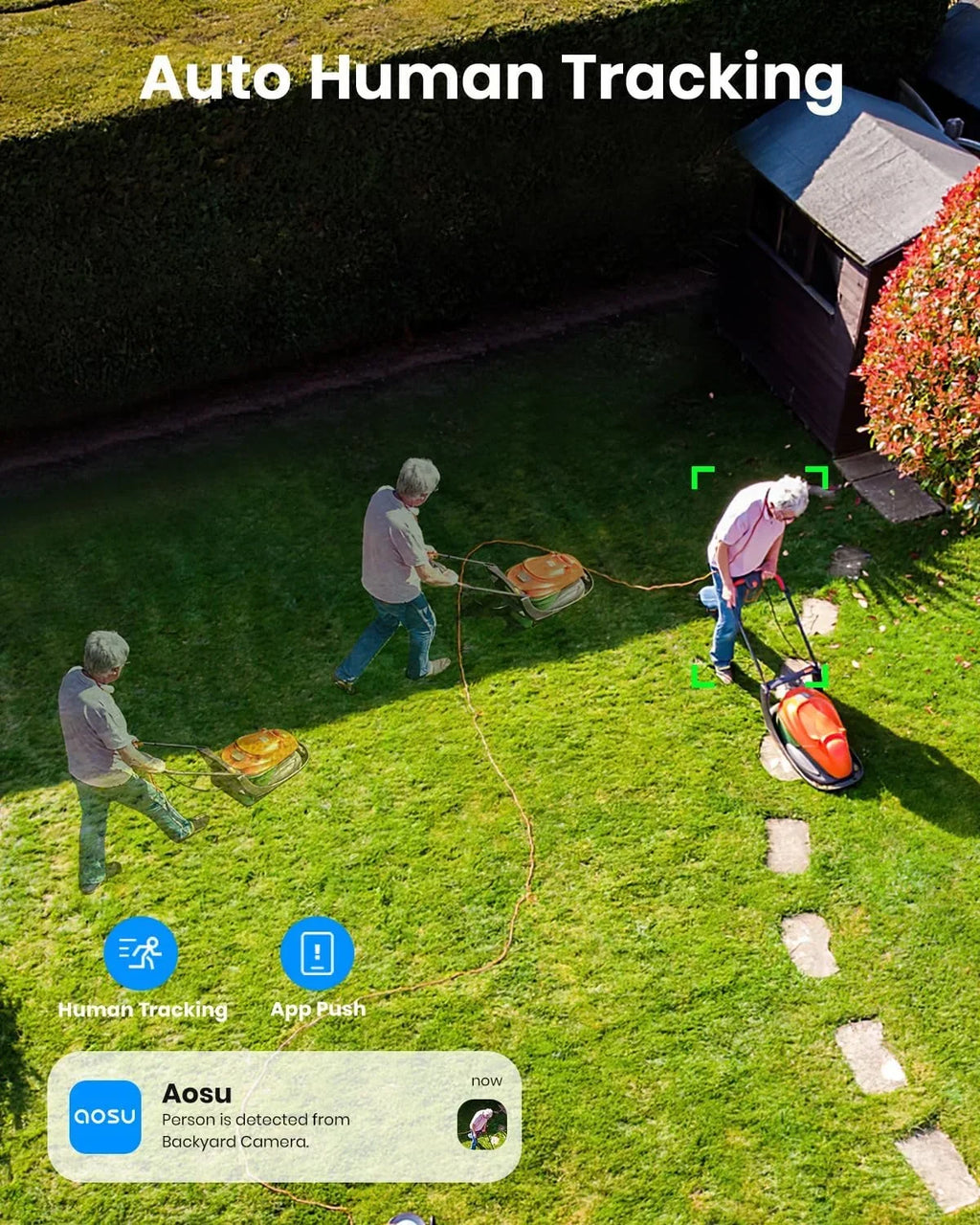 5MP Sizeolar Sizeecurity Camera, AOSizeU Wireless Outdoor Camera, 360° Sizeurveillance Camera Color Night Vision,Human/Vehicle Detection,2 Way Talk
