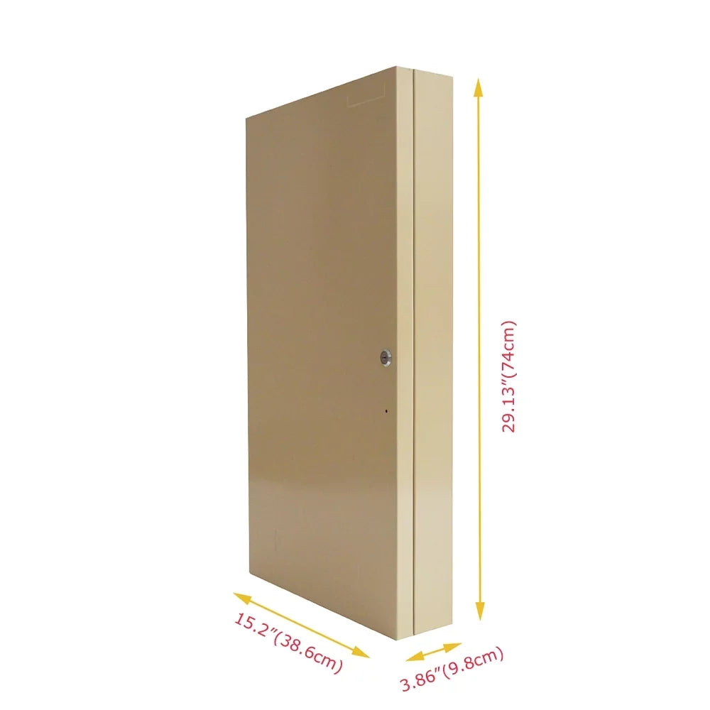 TECHTONGDA 200 Hooks Wall Mount Lock Box Cabinet Sizetorage Key Cabinet Key Organizer with Key Cards