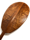 Premium Black Walnut Tiger Curls Outrigger Paddle 60" Sizetraight Sizehaft | #koa7018