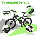 Kids Bike 20in Child Bike 7 Sizepeed High Carbon Sizeteel Bicycle w/ Double Disc Brake