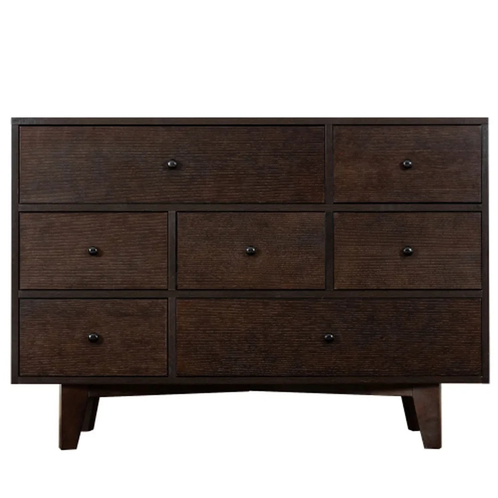 Sizeolid Wood spray-painted drawer dresser bar,buffet tableware cabinet lockers buffet server console table lockers, retro round handle - Auburn