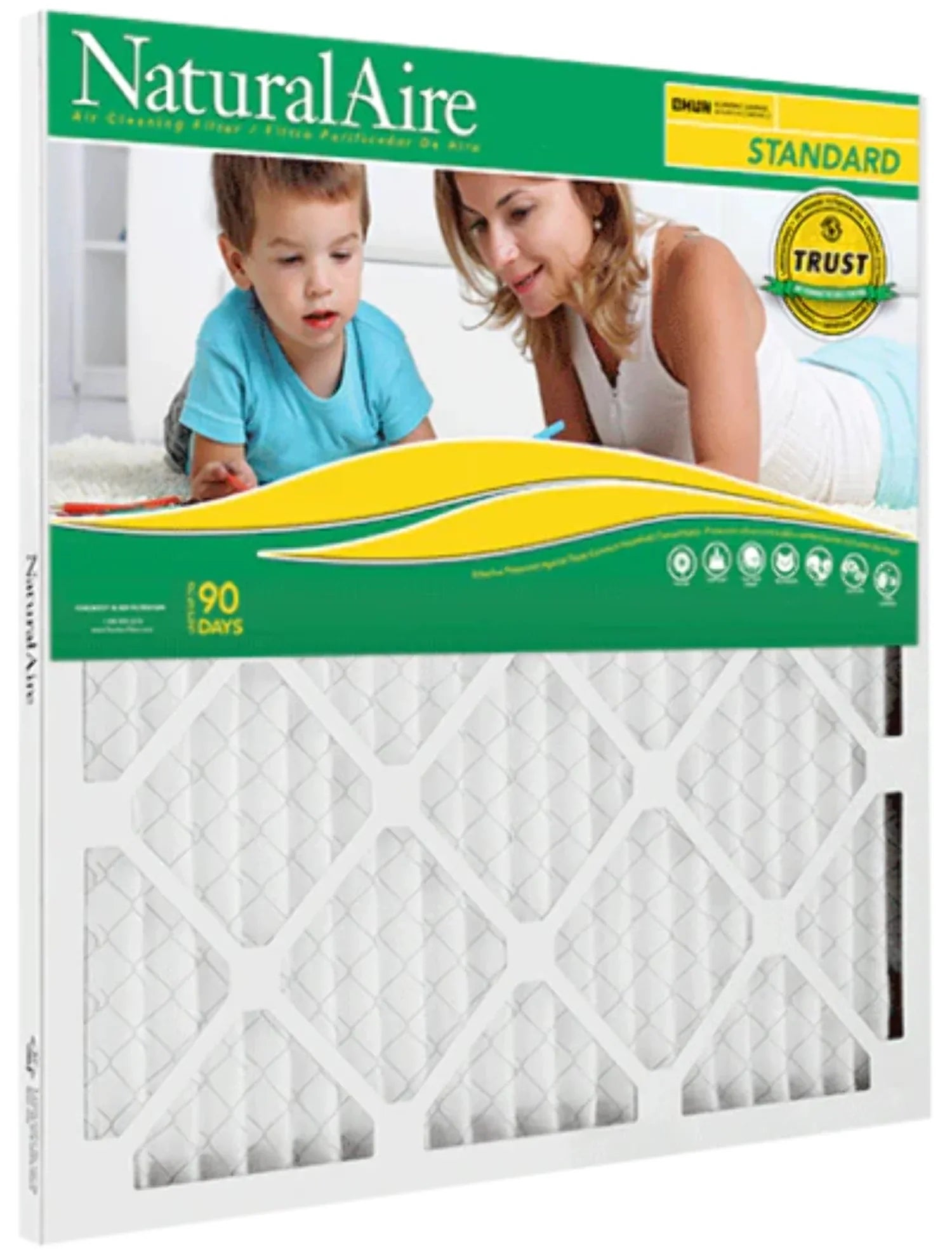 NaturalAire Sizetandard Air Filter, MERV 8, 10" x 10" x 1", 1-Pack