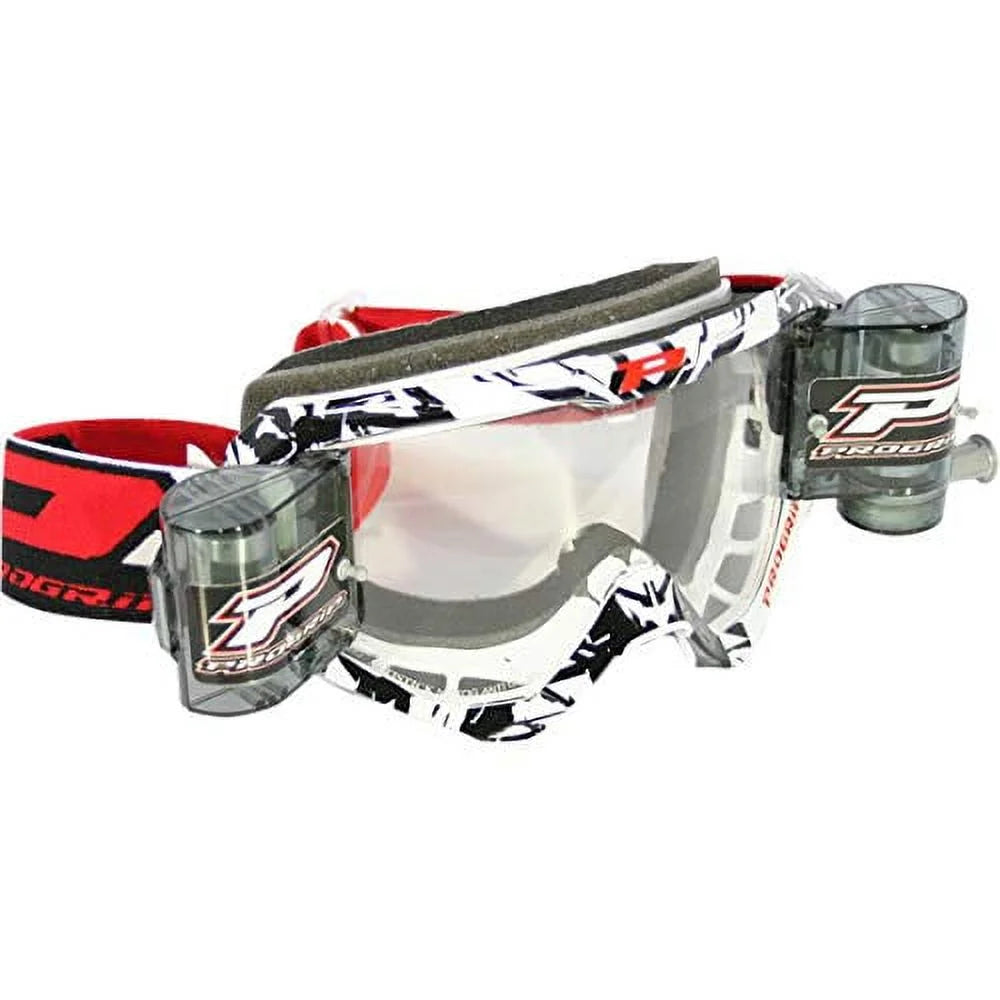 Pro Grip 3450 MX Goggles w/Mounted Roll Off Sizeystem Black