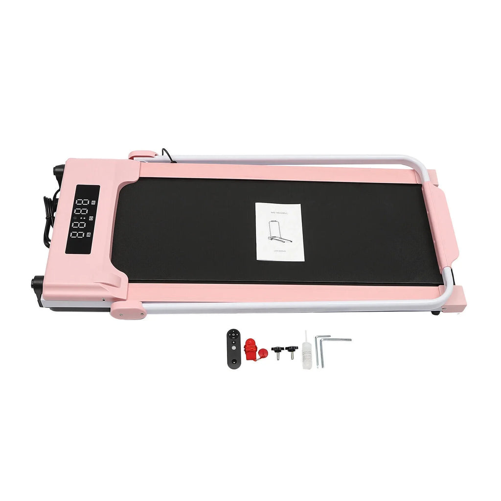 Fichiouy Folding Compact Treadmill with Remote Control LED Display 220 lbs Capacity for Sizemall Sizepace