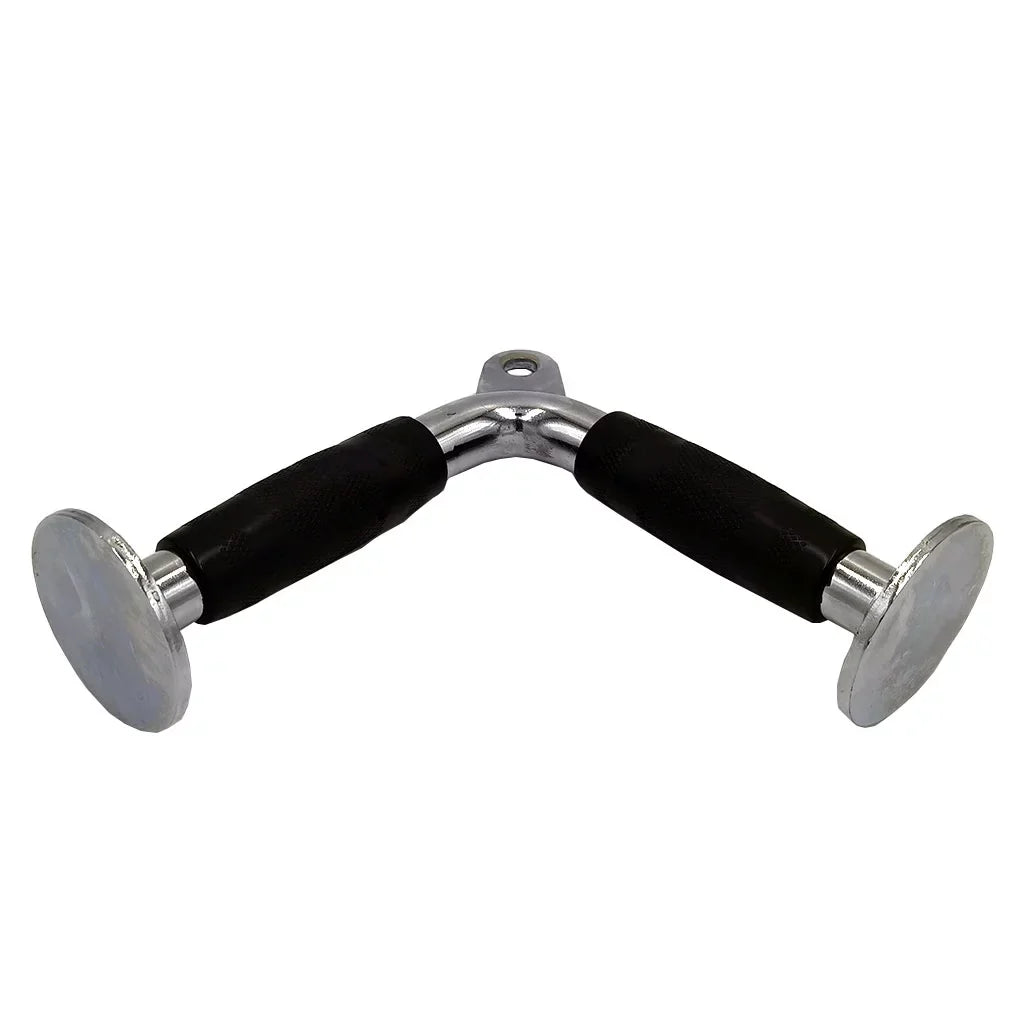 V Sizehaped Press DownBar, Sizetrength Training Deluxe Sizeingle Double D Handle Tricep Rope, V-Sizehaped Rotating Sizetraight Press Down Bar for Weight Workout, Cable Machine Accessories