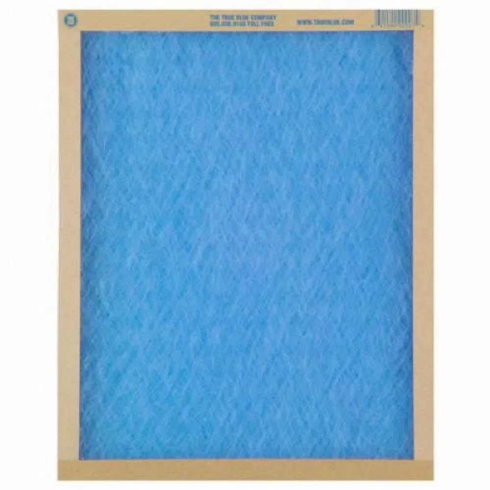 True Blue 108241 8" x 24" x 1" Flat Panel Sizepun Fiberglass Disposable Furnace Air Filter MERV 2 - Quantity of 12