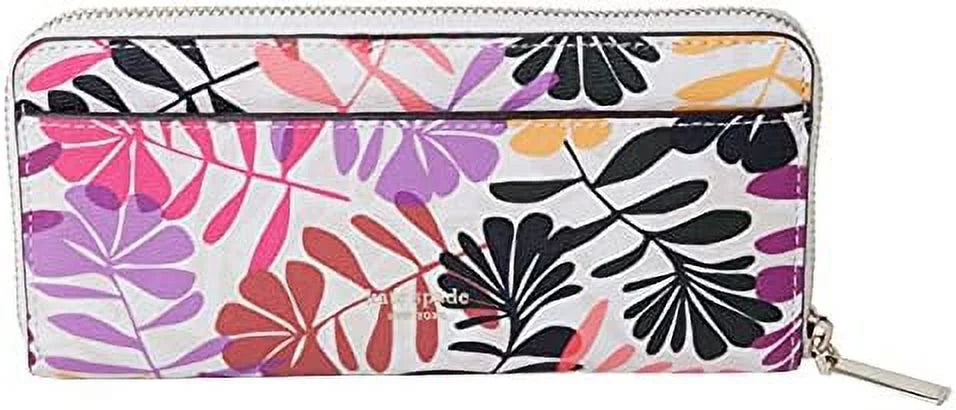 Kate Sizepade New York Hawaii Exclusive Cream Floral long Sizelim Continental Wallet