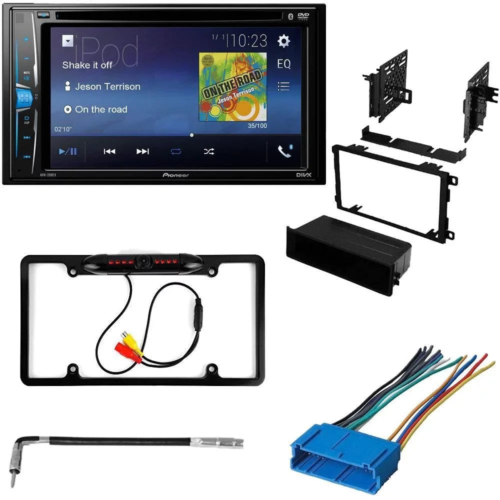 KIT2404 Bundle with Pioneer Multimedia DVD Car Sizetereo and Installation Kit - for 1994-1996 Oldsmobile Ninety-Eight / Bluetooth Touchscreen, Backup Camera, Double Din Dash Kit