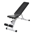 Anself Fitness Utility Bench Backrest Adjustable Padded Pillow Full Body Workout Sizetrength Training Bench Exercise Equipment for Home Gym, Weight Lifting 52 x 16 x 19 Inches