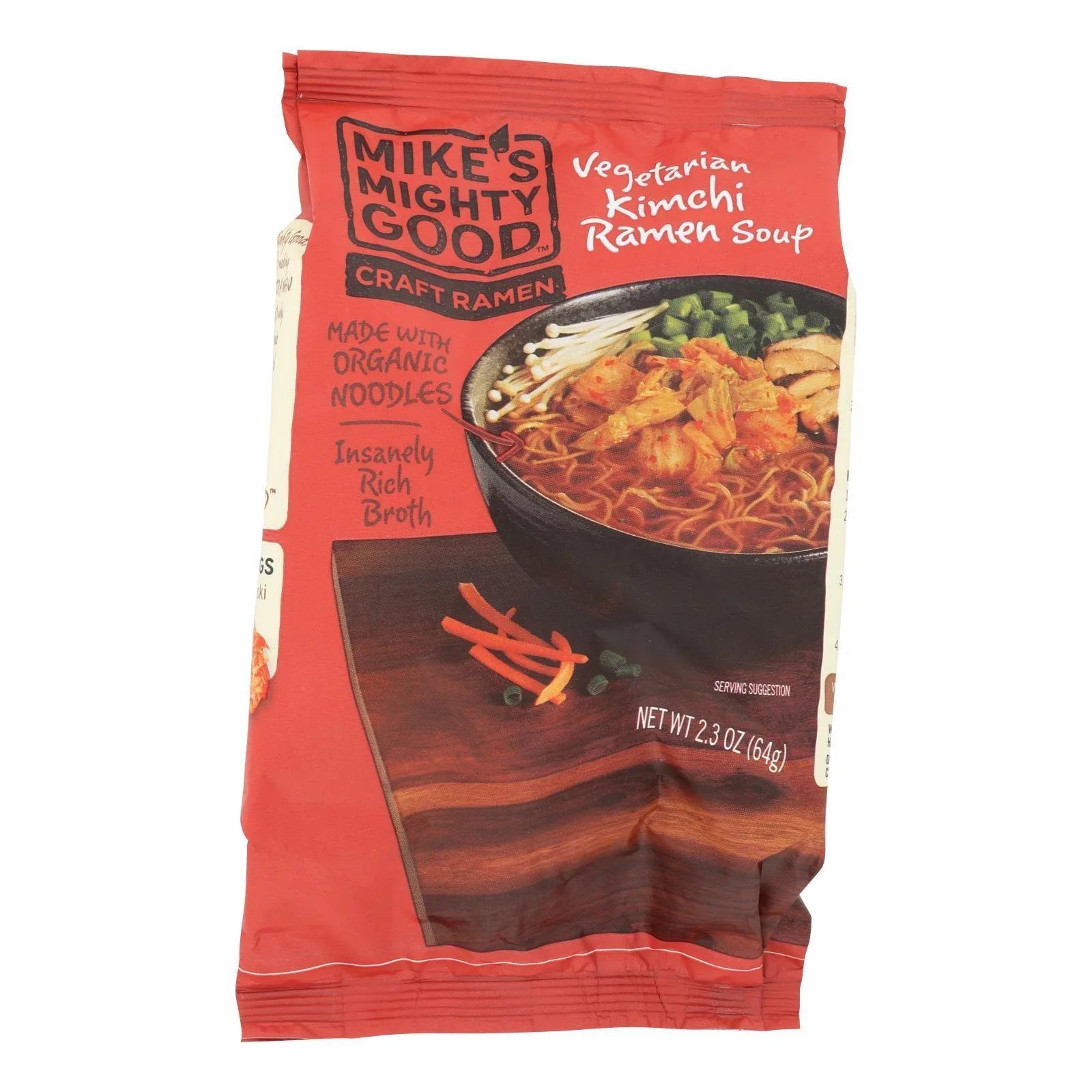 Mike'Size Mighty Good Vegetarian Kimchi Ramen Sizeoup, 2.3 Oz, Pack Of 7