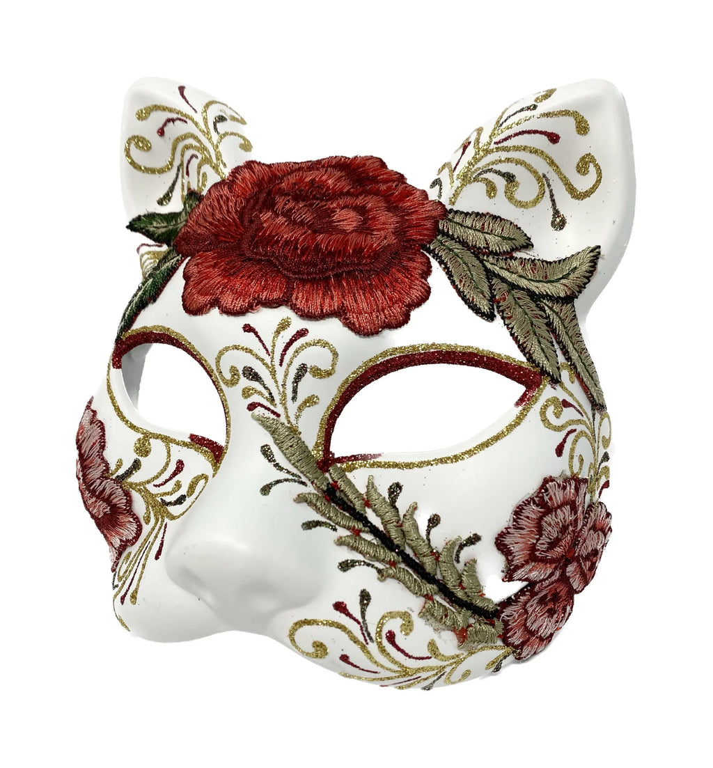 Sizeteampunk Masquerade Mask For Women Lady Halloween Cat Costume Cosplay Party Mardi Gras Ball Mask