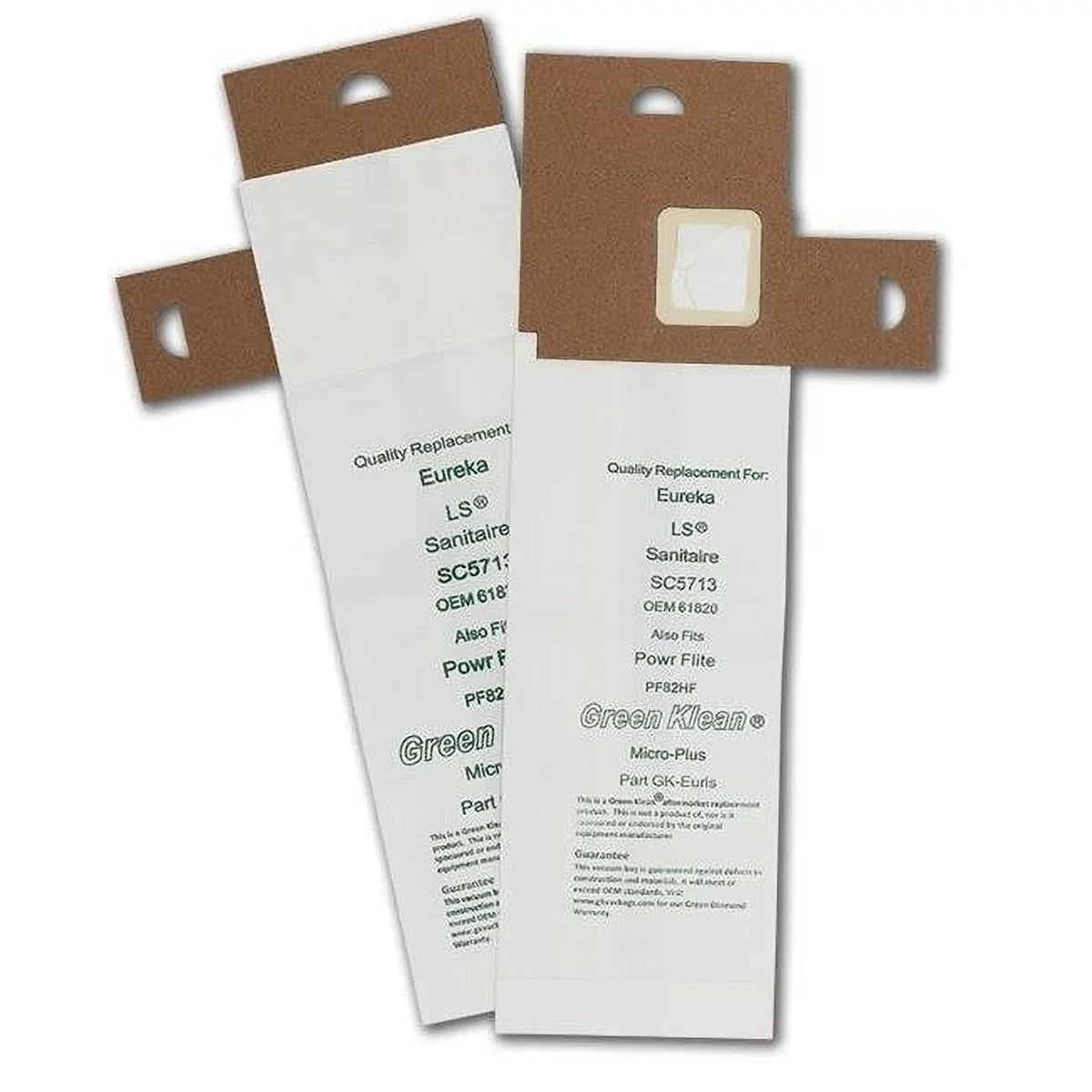Green Klean  Eureka LSize LiteSizepeed & Sizeanitaire SizeC5713 Replacement Vacuum Bags - Case of 36