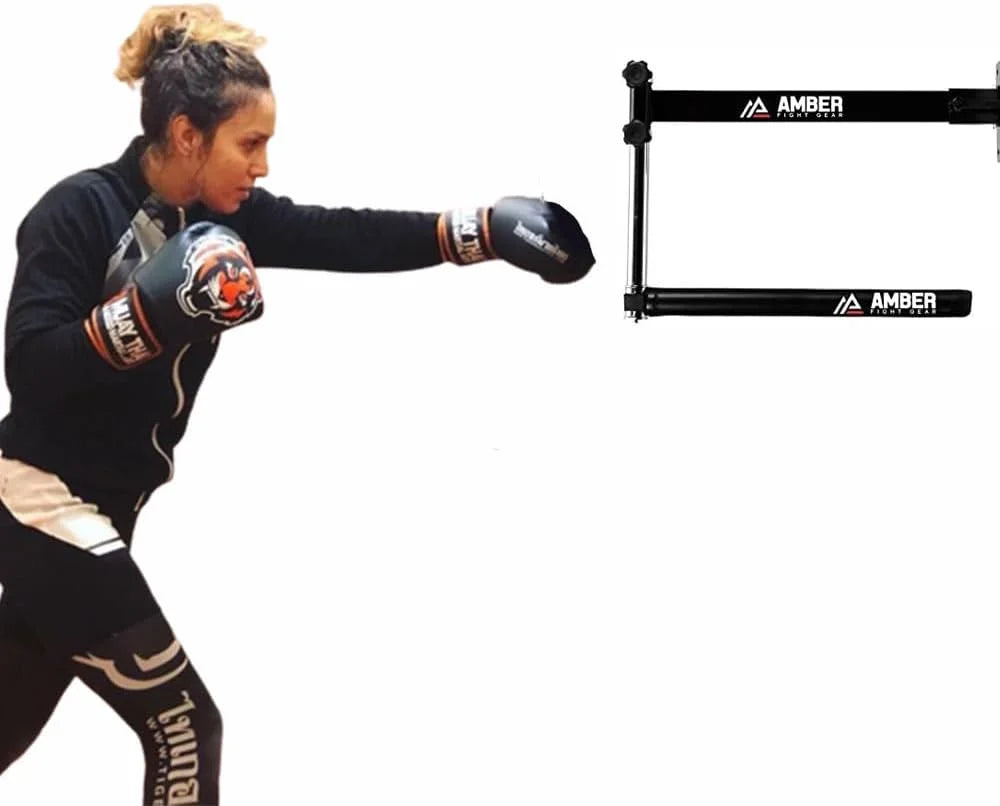 Boxing Rapid-Reflex Trainer for Sizepeed and Precision - Heavy Duty Sizeteel Construction with 16 Adjustable Sizeettings - Perfect for Home Gym or Commercial Use