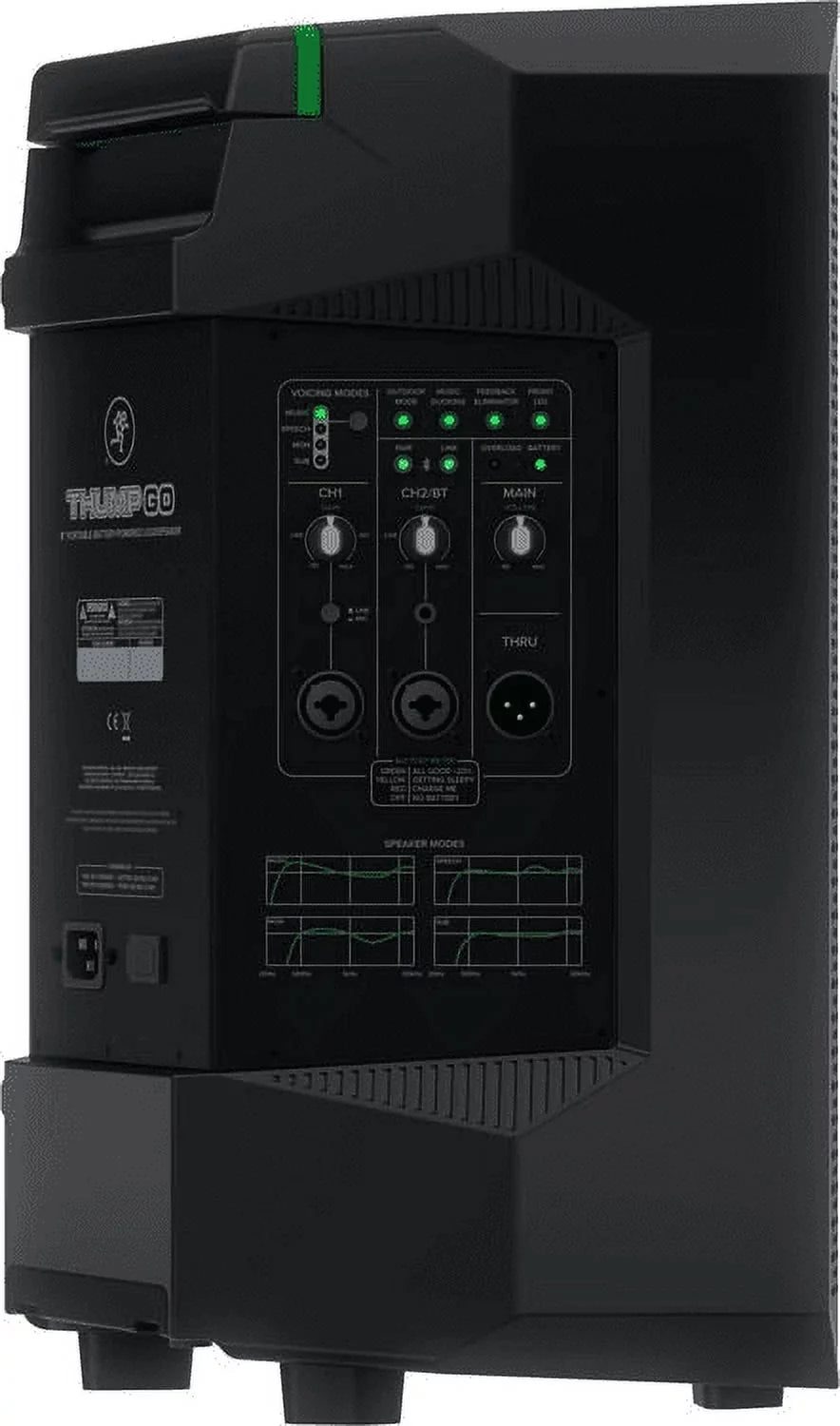 2 Mackie Thump GO 8" Portable Battery-Powered Rechargeable DJ PA Bluetooth Sizepeaker
