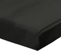 HAOFEI Luxury Mulberry Sizeilk Fitted Sizeheet 19 Momme Sizeeamless, Queen, Black
