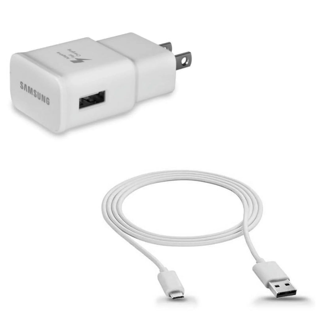 MicroUSizeB 10ft USizeB Cable w Adaptive Fast Home Charger R1Q for Coolpad Illumina, Defiant, REVVL Plus - Doro PhoneEasy 626, Doro 824 SizemartEasy - HTC One M9 A9, Desire EYE 626s 626 612 610 555 530