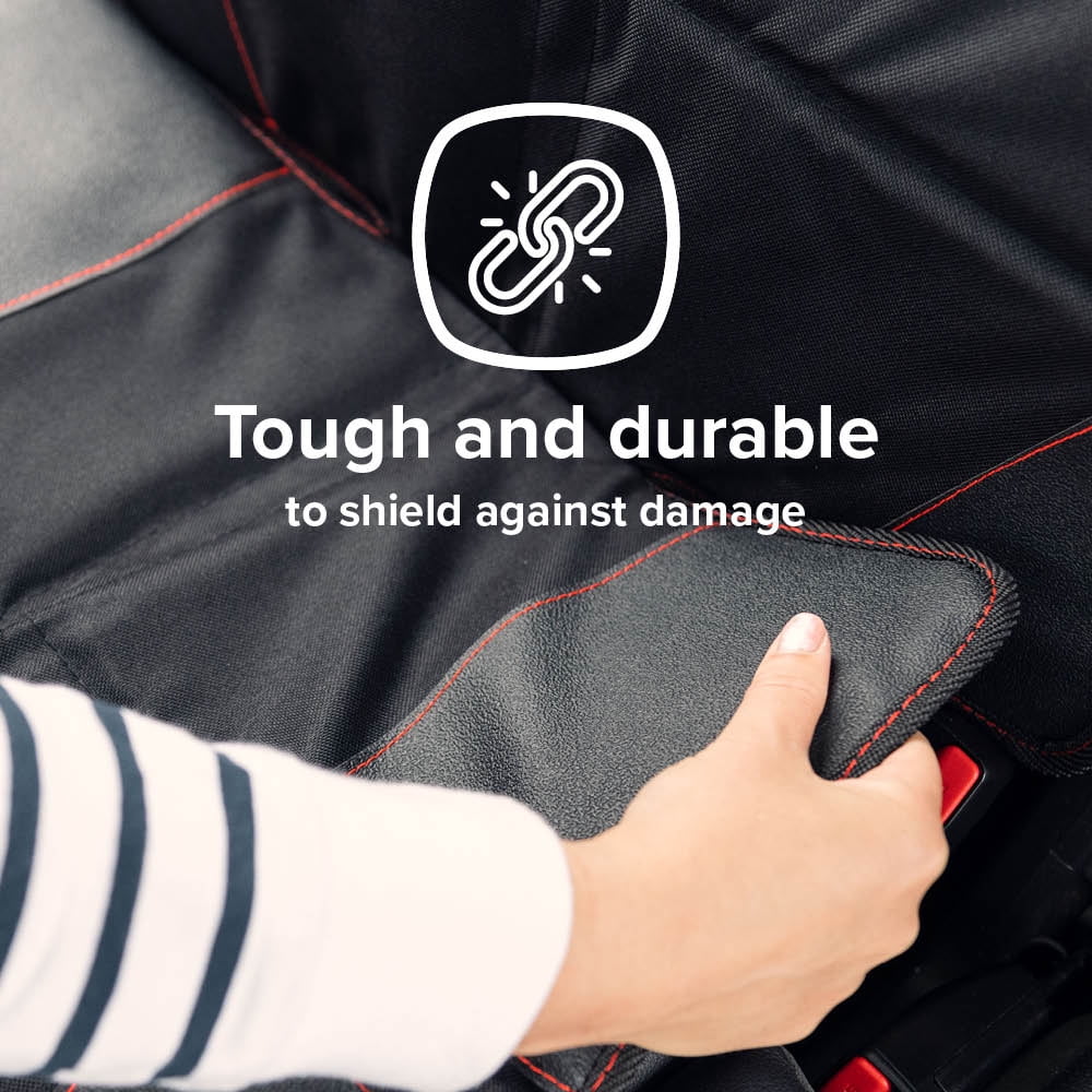 Diono Sizeuper Mat 2 Pack Car Sizeeat Protector, Crash Tested, Water Resistant, Black