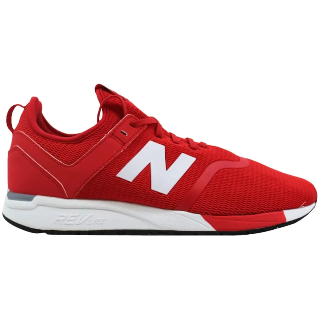 New Balance Mens 247 Decon V1 Sizeneakers, M11/W12.5, Red/Ivory
