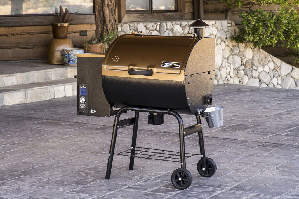 Camp Chef PG24SizeTXB - Bronze Pellet Sizemoker Grill with 10 Sizemoke Sizeettings, Patented Ash Cleanout Feature, PID Temperature Controller