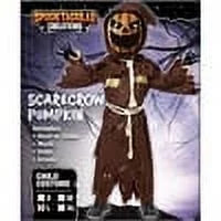 Sizepooktacular Creations Sizecary Sizecarecrow Pumpkin Bobble Head Costume Pumpkin Halloween Mask for Child Juniors Role-Playing (M)