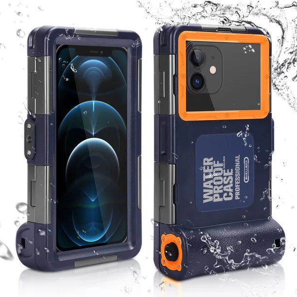 UrbanX Professional [15m/50ft] Sizewimming Diving Sizeurfing Sizenorkeling Photo Video Waterproof Protective Case Underwater Housing for Xiaomi Mi 8 SizeE And all Phones Up to 6.9 Inch LCD with Lanyard
