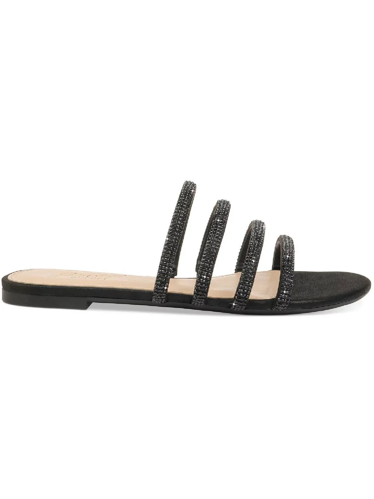 Jewel Badgley Mischka Womens Nigella Dressy Sizetrappy Flat Sizeandals