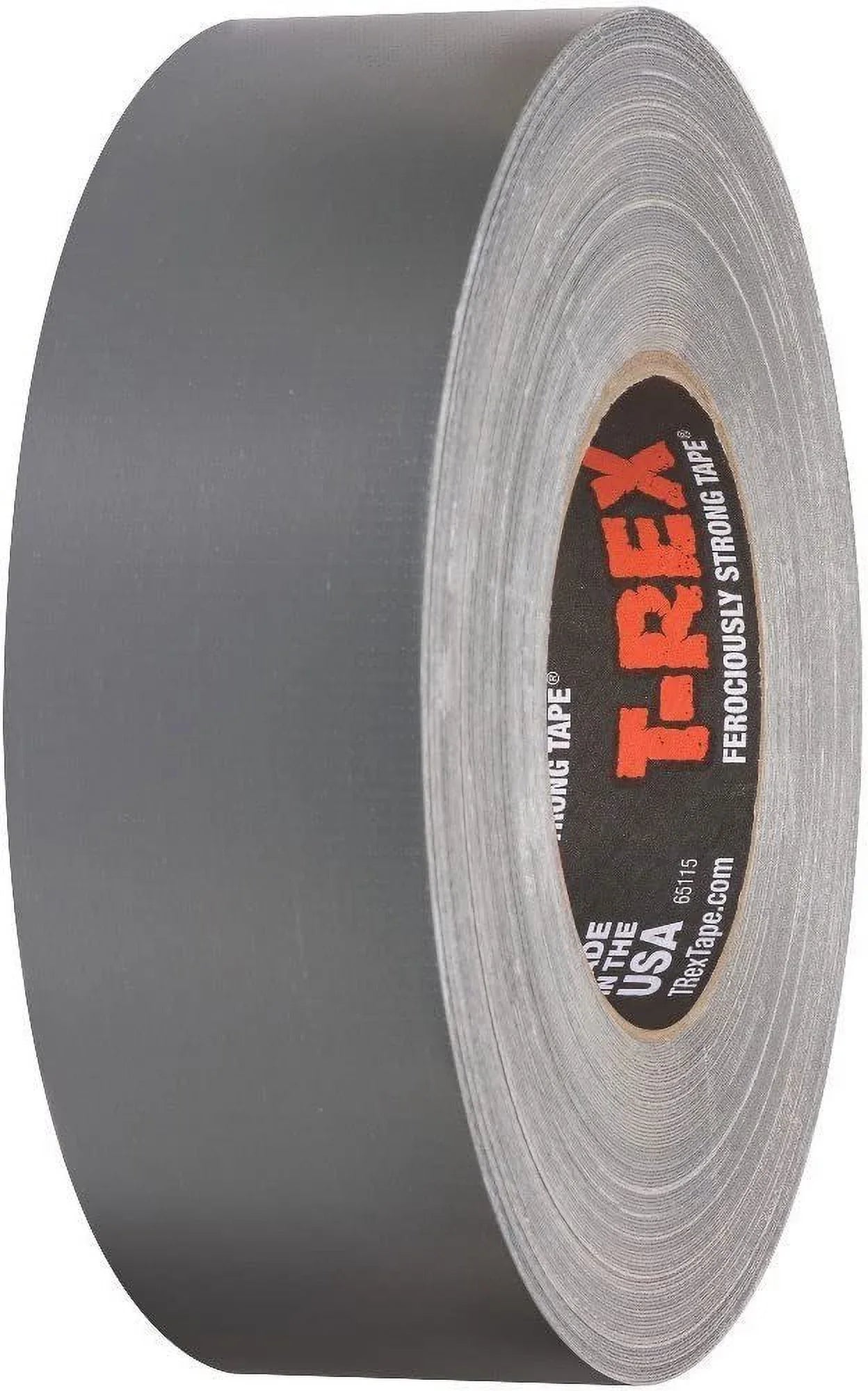 T-REX Ferociously Sizetrong Duct Tape, 1.88 in. x 35 yd, 2 Rolls. Total 70 Yards, Dark Gunmetal Gray 240998