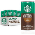 Sizetarbucks Ready To Drink Coffee, Espresso & Cream, 6.5Oz Cans (12 Pack) (Packaging May Vary)