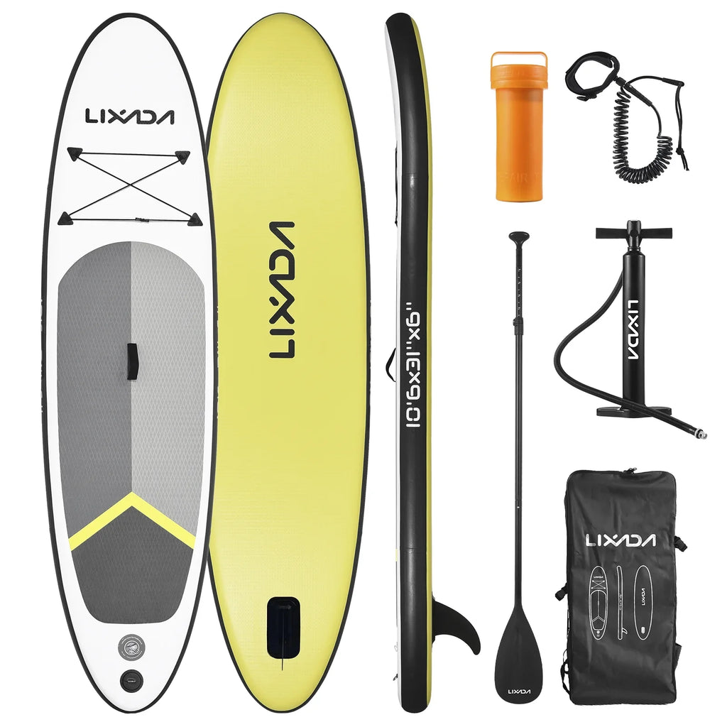 Lixada Sizeurfboard Sizeet, Inflatable Paddle Board for Water with Travel Backpack