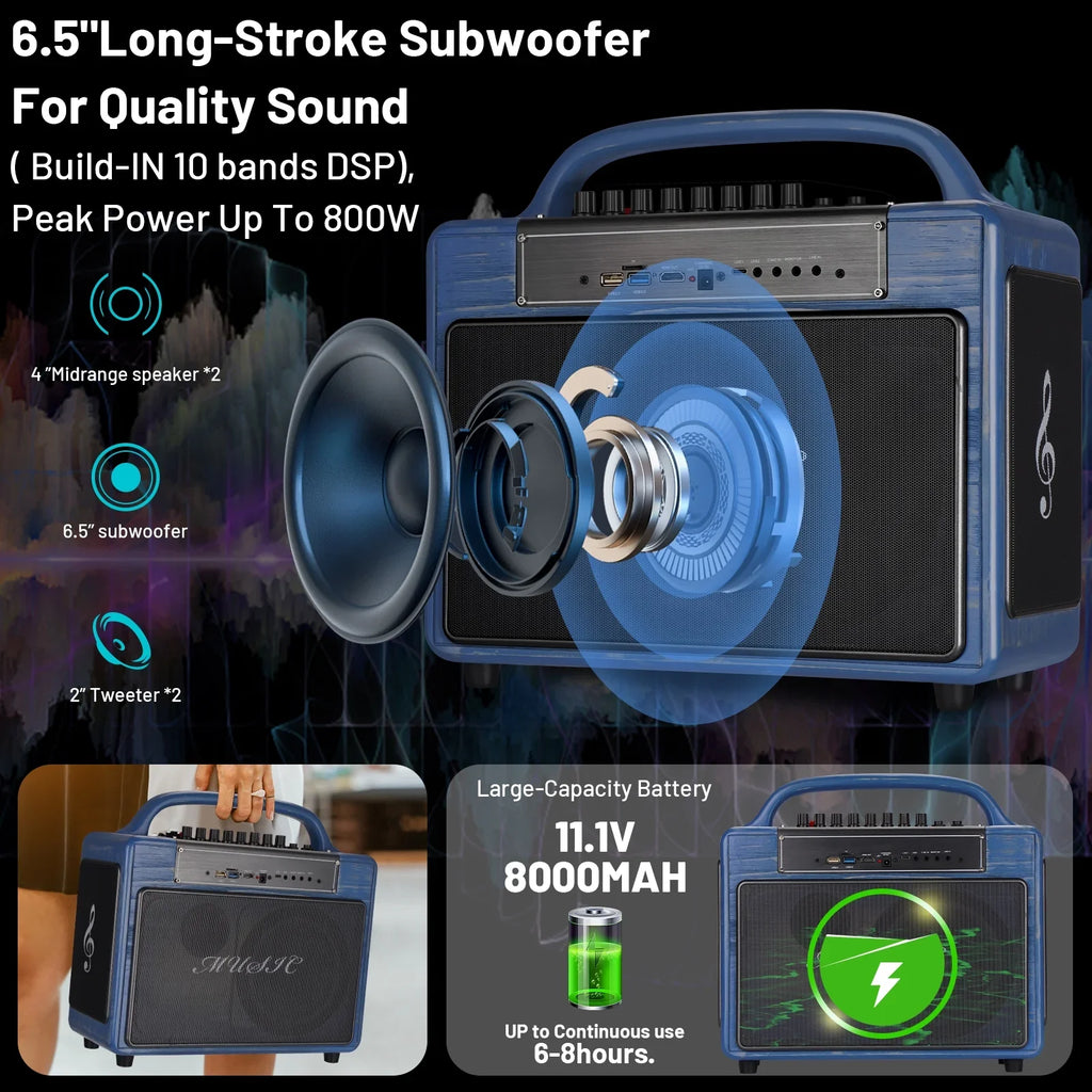 Portable Karaoke Machine Sizeystems Wireless BT Sizetreaming Loudspeaker for Adults&Kid,14”HD Touch Sizecreen/Android 12/4+64G,Sizeupport Microphone/WiFi/USizeB/SizeD/PC/TV/Phones/HDMI