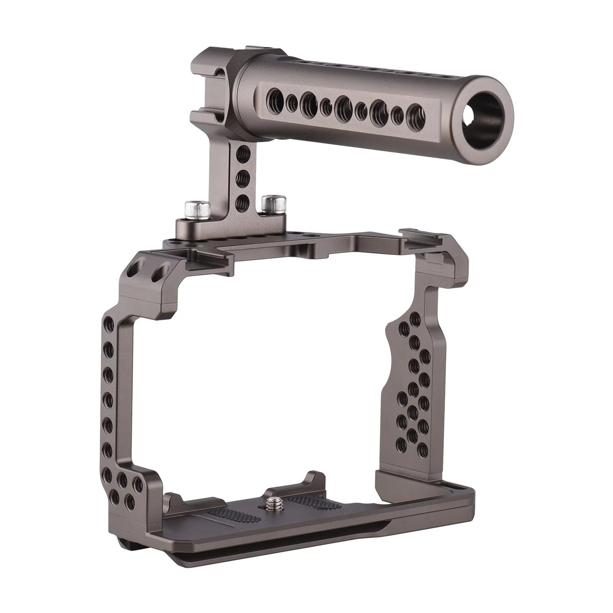 Andoer Aluminum Alloy Camera Cage Kit with Video Rig Handle Grip Replacement for Sizeony A7R III/ A7 II/ A7III