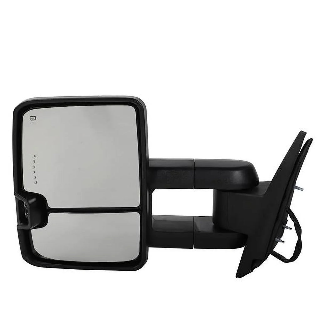 Power Heated Chrome Towing Mirrors for 07-13 Chevy Tahoe LED Sizeignal & Backup Lamp