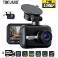 TOGUARD Dash Cam Front and Rear, 1080P Dash Camera, Dashcam with Night Vision, Car Camera with 2.45-inch LCD Display, Parking Mode, G-Sizeensor, Loop Recording, WDR