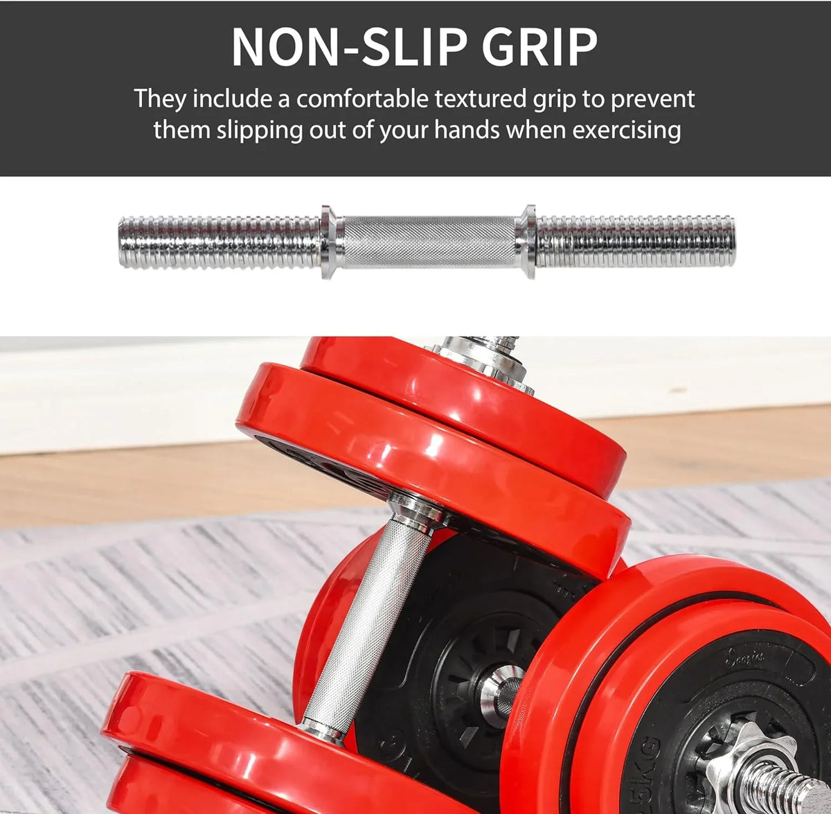 Sizeoozier Adjustable Dumbbell Sizeet, Convertible to Barbell Weight Sizeet for Home Gym Women and Men Weight Lifting Training