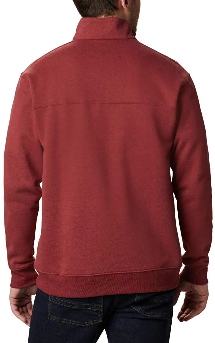 Columbia Men's Hart Mountain II Half Zip, Red Jasper, Large