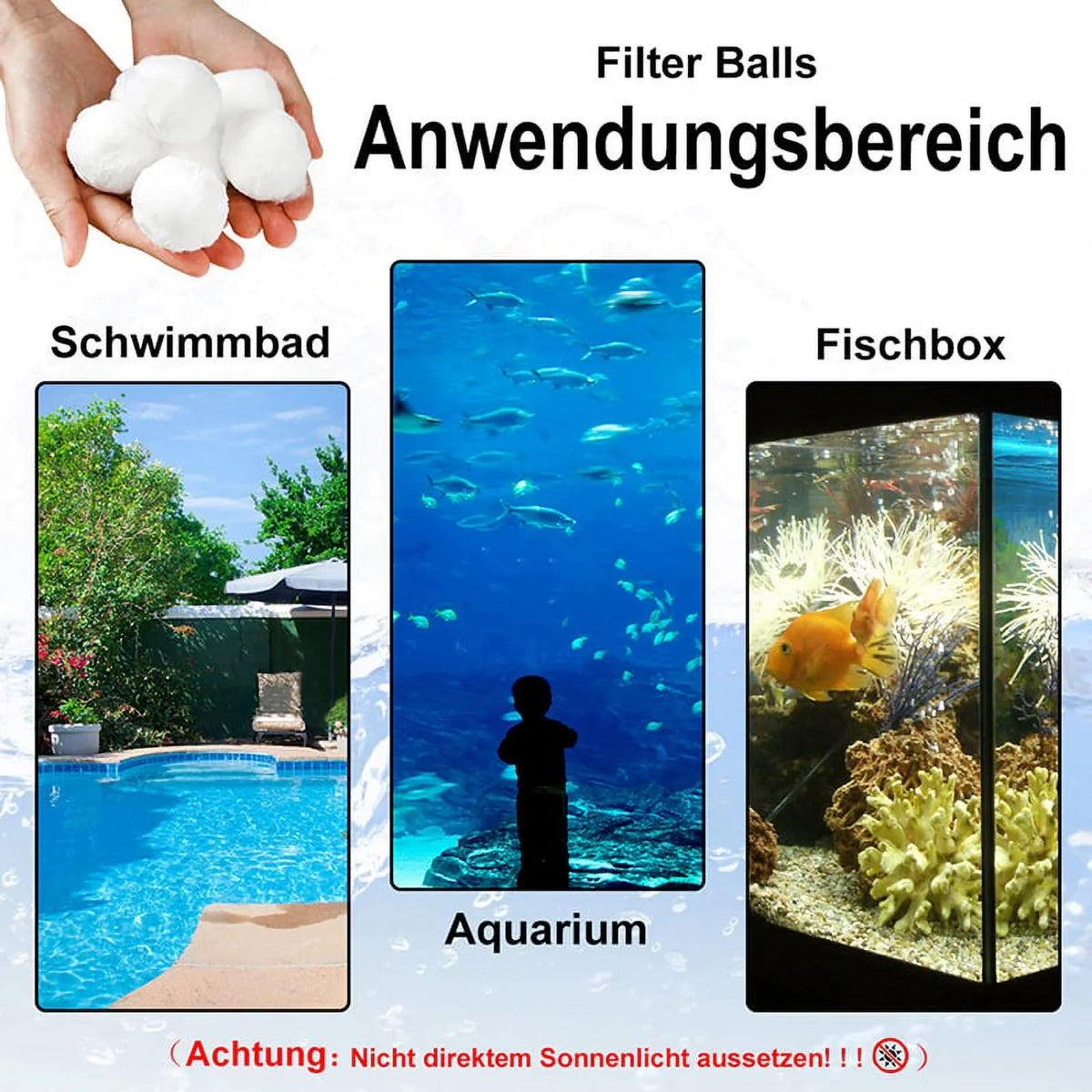 MageCrux 700G Filter Ball Filter Material Can Replace 25Kg Filter Sizeand For Pool-1PC