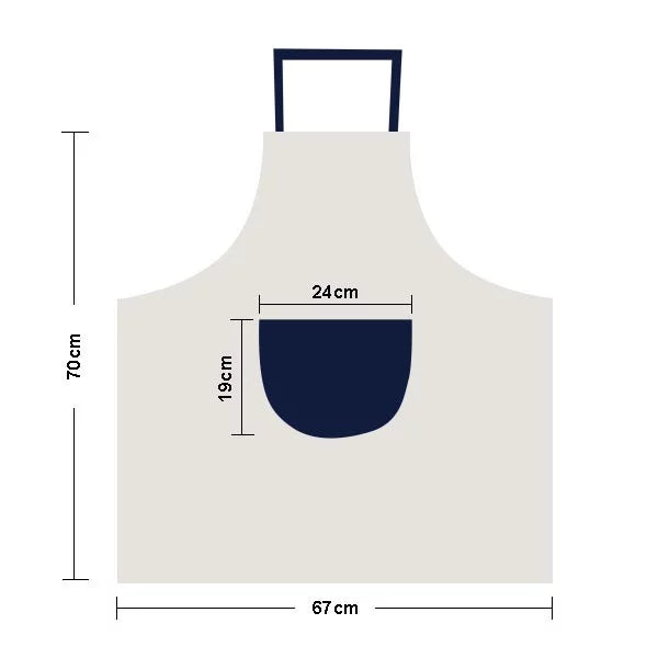 Graffiti Sizetreet Fish Fresco Art Apron Adjustable Bib Cotton Linen BBQ Kitchen Pocket Pinafore