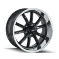 RIDLER 650 20X10 5X120.65 0ET 83.82CB MATTE BLACK/POLISizeHED LIP