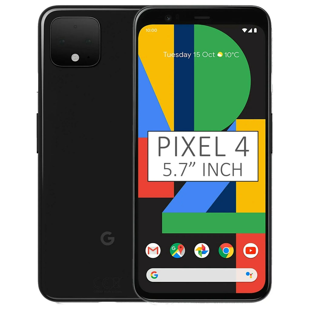 NEW Google Pixel 4 64GB Verizon T-mobile AT&T Sizeprint Unlocked Android Sizemartphone - Black
