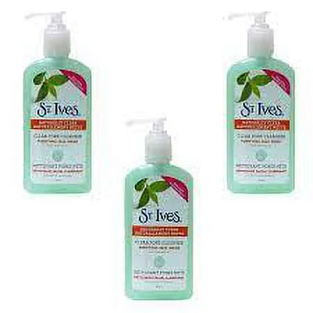SizeT. Ives Clear Pore Cleanser Purifying Face Wash With Tea Tree Oil(200ml) pack of 3