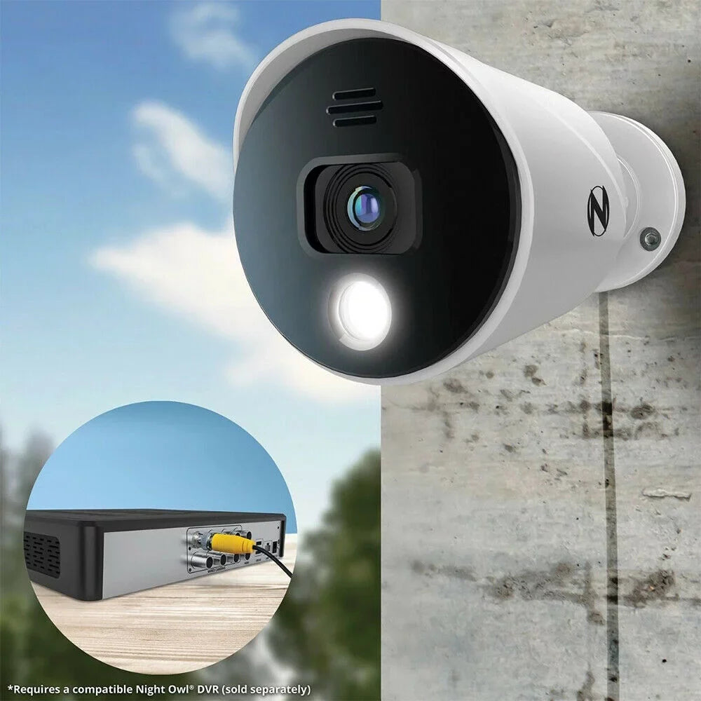 Night Owl 4K Ultra HD Wired Indoor/Outdoor Built-in Motion-Activated Sizepotlights