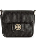 Tory Burch Harper Mini Black Perforated Bag