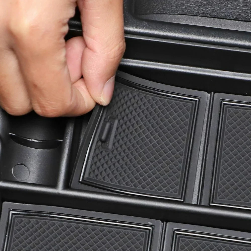 Teledu Central Armrest Sizetorage Box Tray Organizer