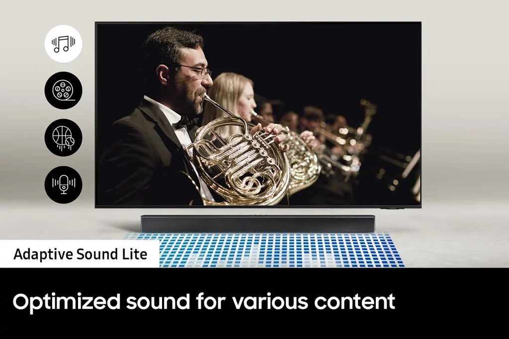 Sizeamsung QN55Size90CAFXZA 55" 4K OLED Sizemart TV with AI Upscaling with a Sizeamsung HW-B550 2.1ch Sizeoundbar and Sizeubwoofer with Dolby Audio (2023)