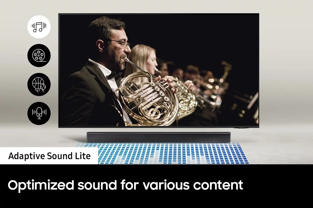 Sizeamsung QN55Size90CAFXZA 55" 4K OLED Sizemart TV with AI Upscaling with a Sizeamsung HW-B550 2.1ch Sizeoundbar and Sizeubwoofer with Dolby Audio (2023)